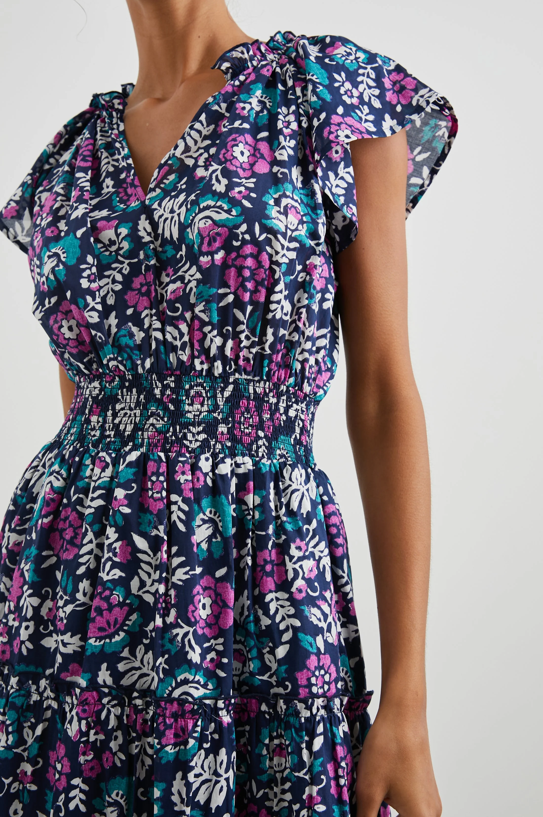 AMELLIA DRESS - WOODBLOCK FLORAL - Image 2