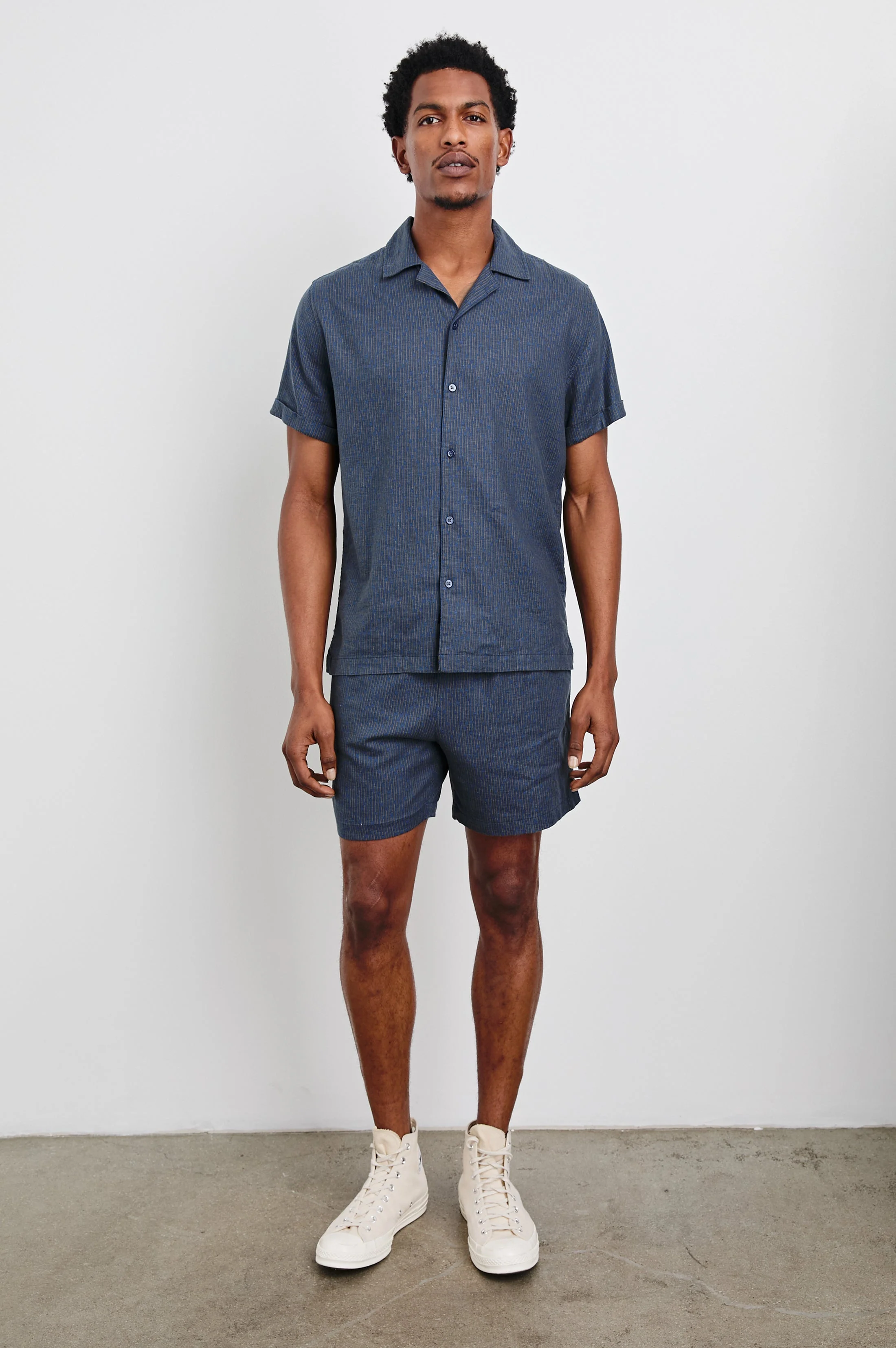 ATLAS SHIRT - NAVY CEDAR VERTICAL - Image 4
