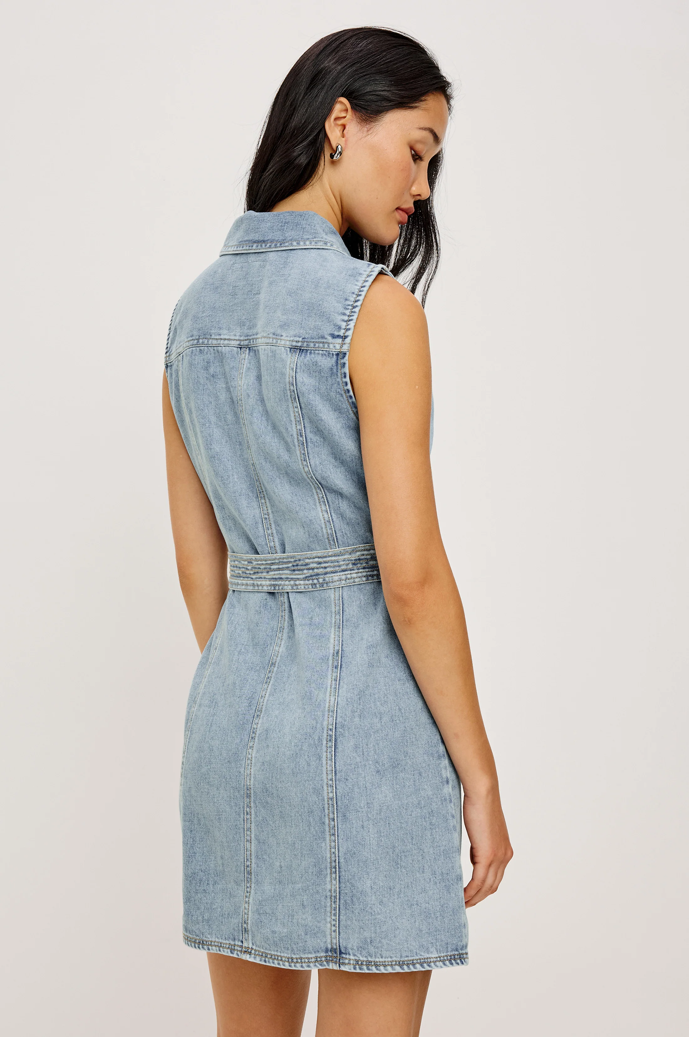 AURORA DRESS - FADED INDIGO - Image 4