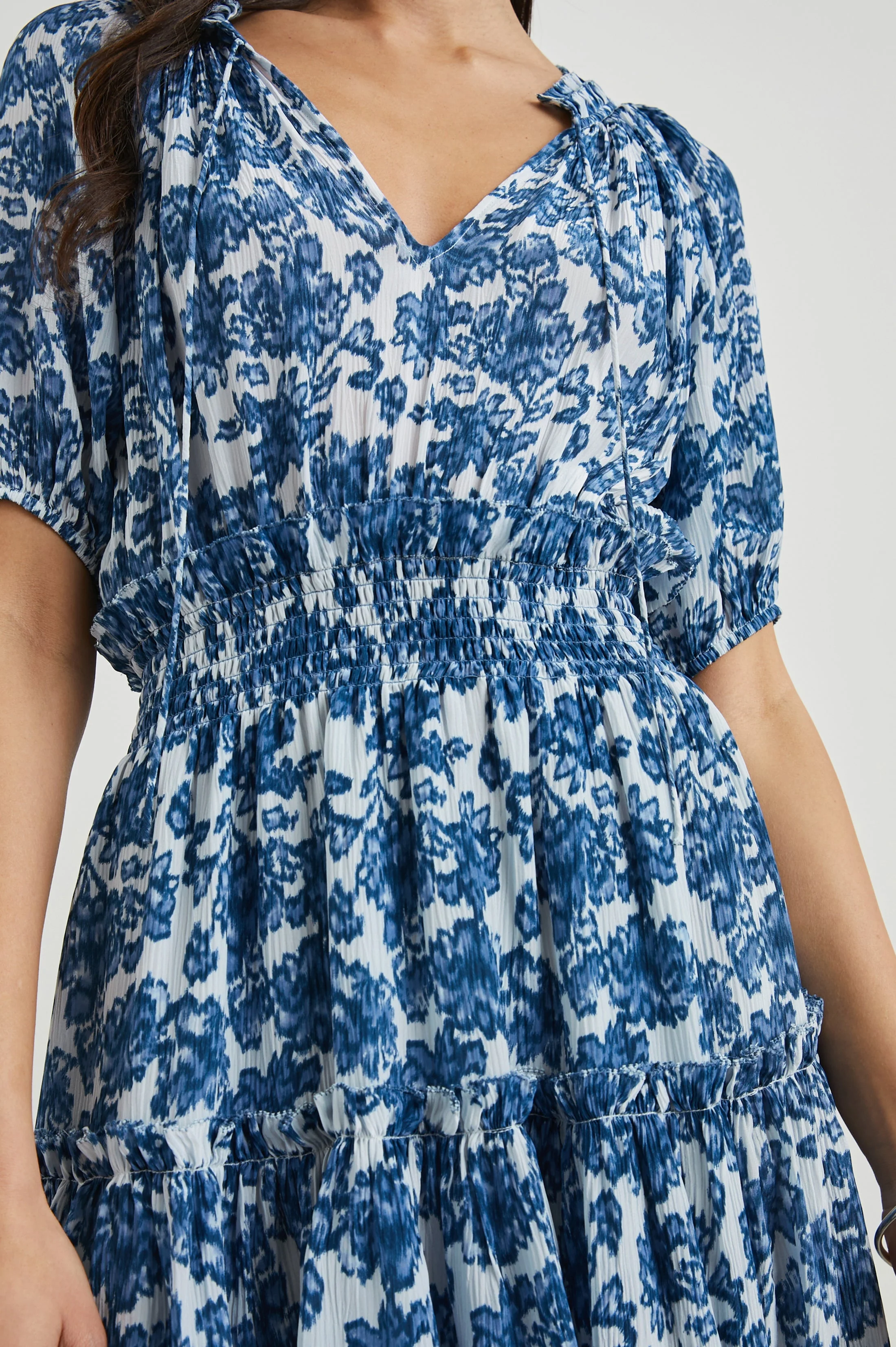 FIORELLA DRESS - CHAMBRAY FLORAL - Image 2