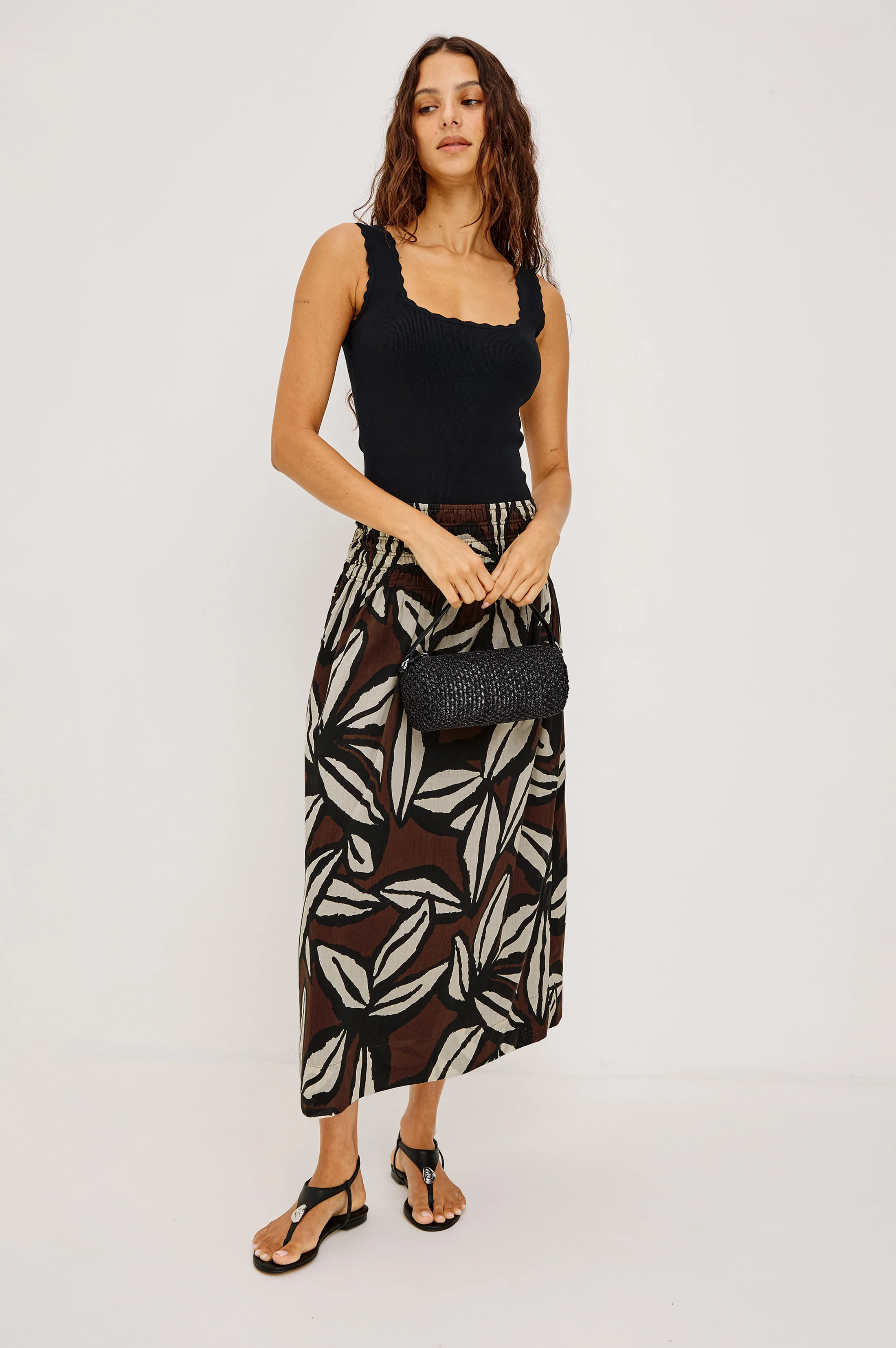 FLORE TANK - BLACK - Image 3