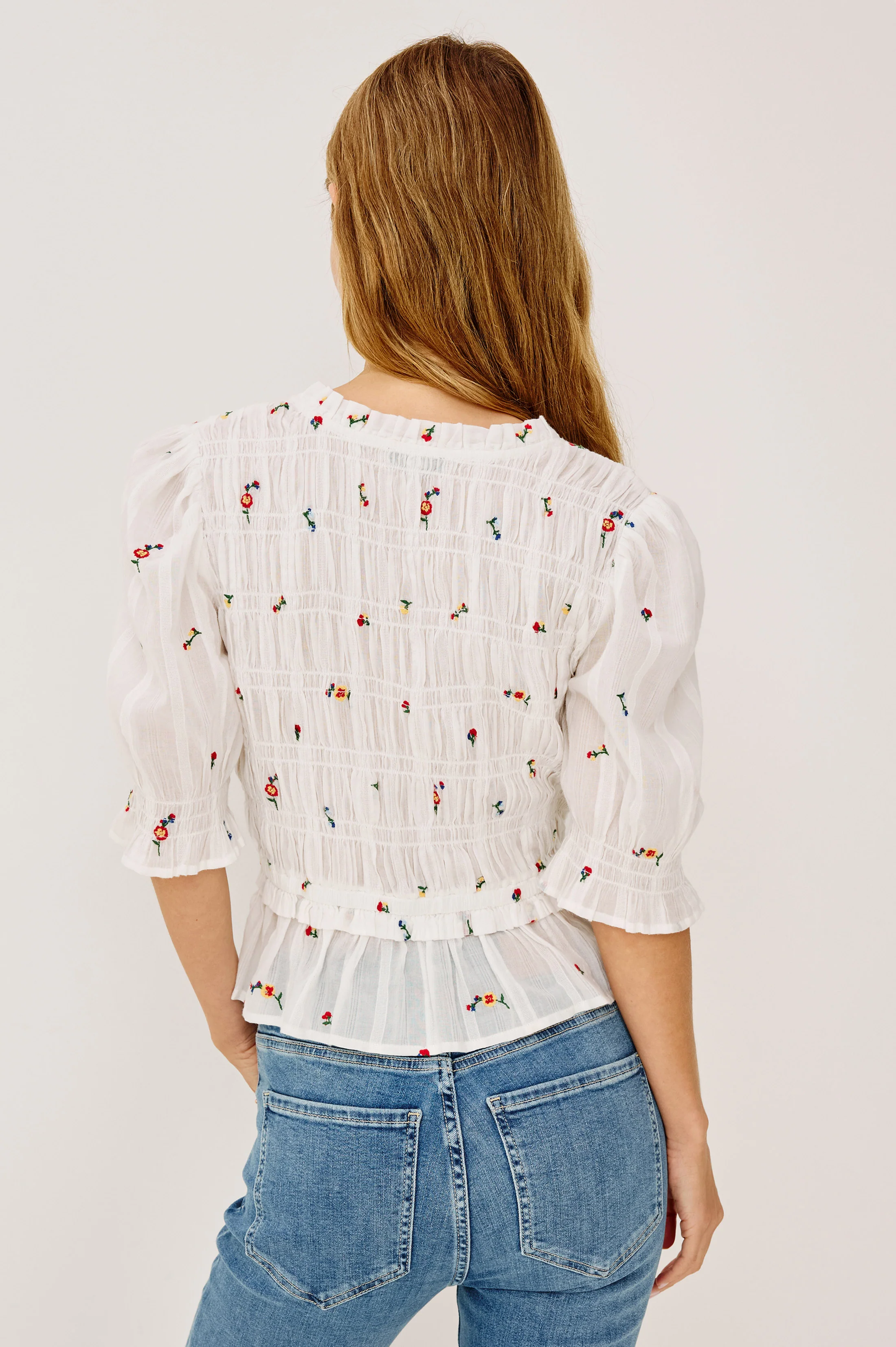 FONTAINE TOP - WILDFLOWERS EMBROIDERY - Image 4