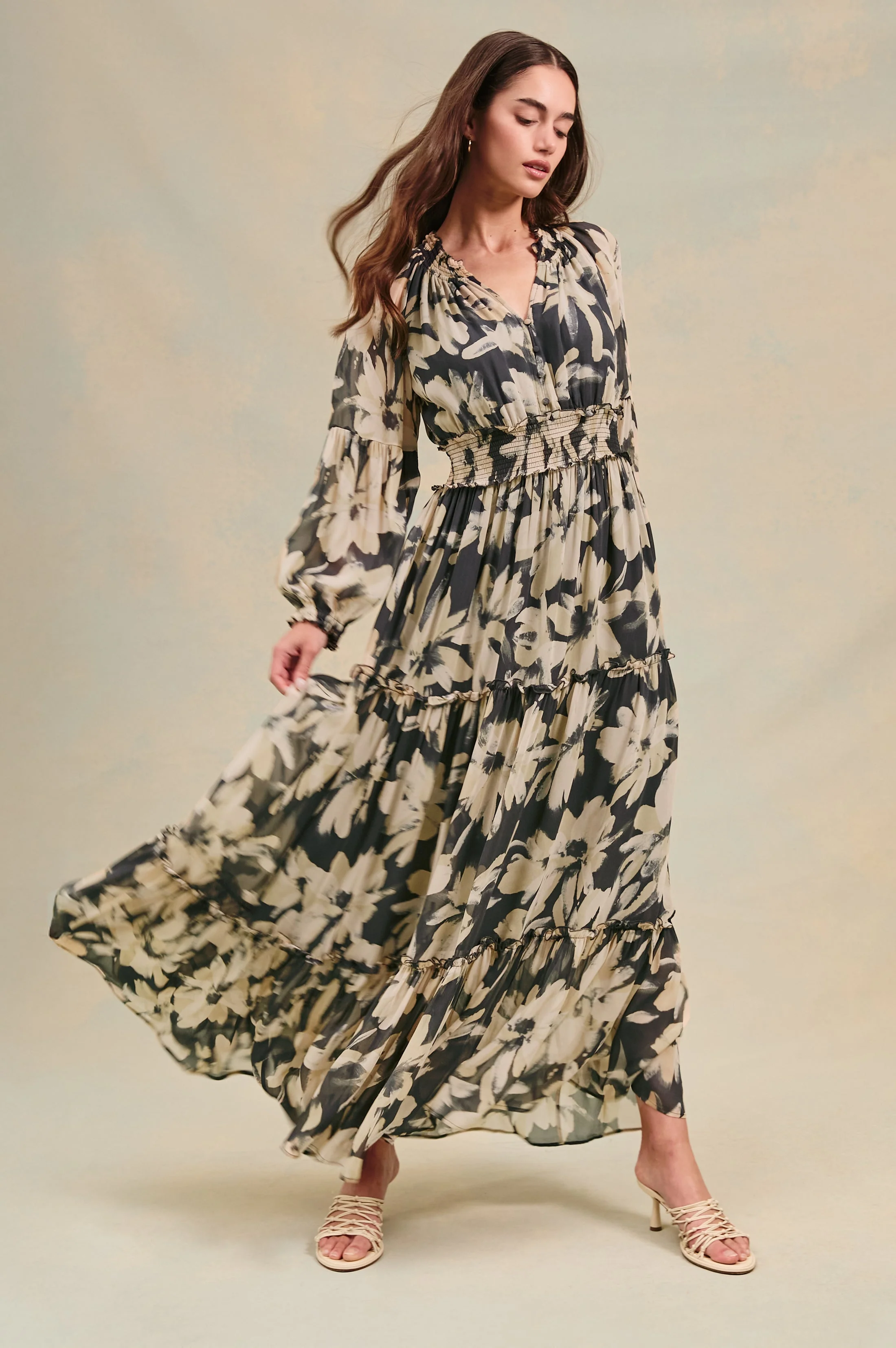 FREDERICA DRESS - CHARCOAL LILY - Image 7