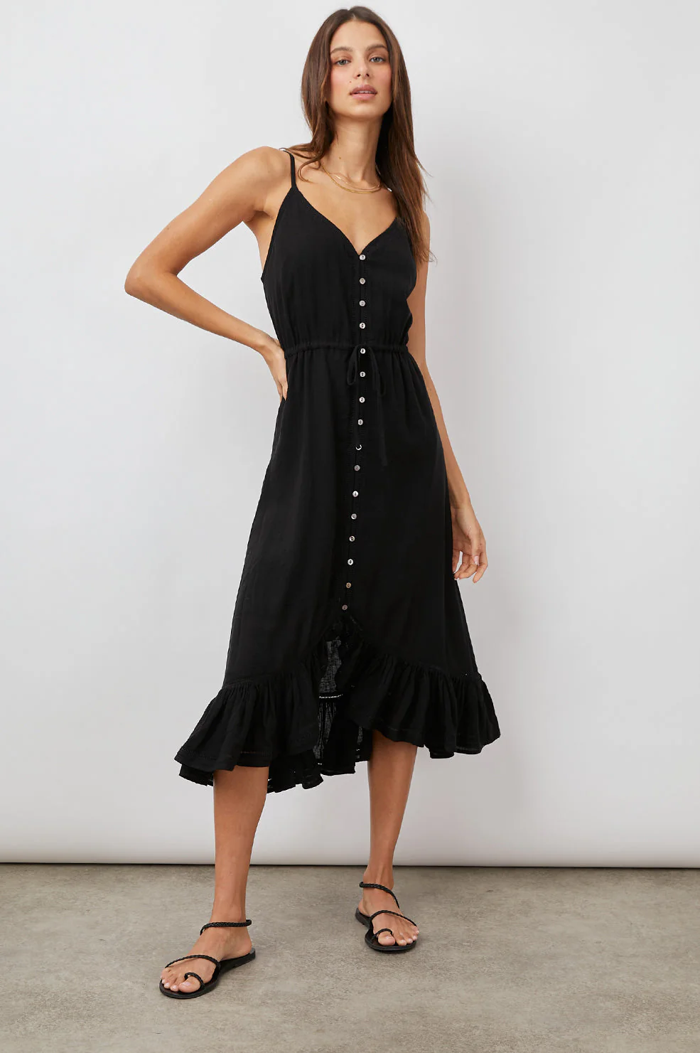 FRIDA DRESS - BLACK LACE DETAIL