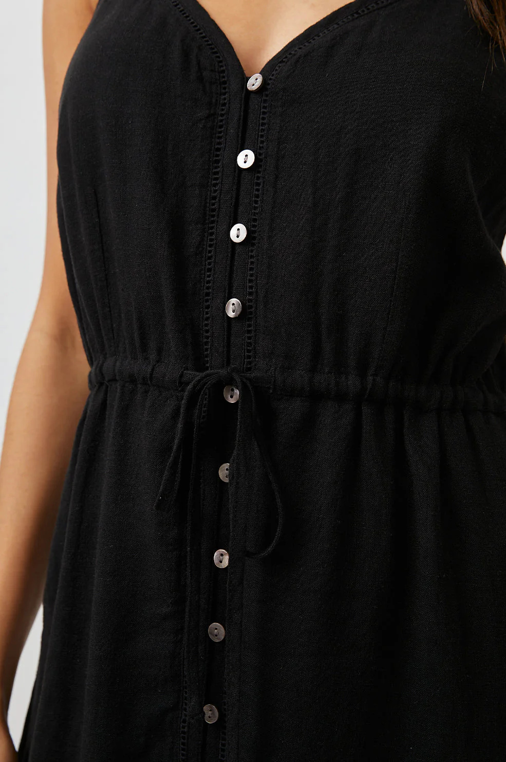 FRIDA DRESS - BLACK LACE DETAIL - Image 2