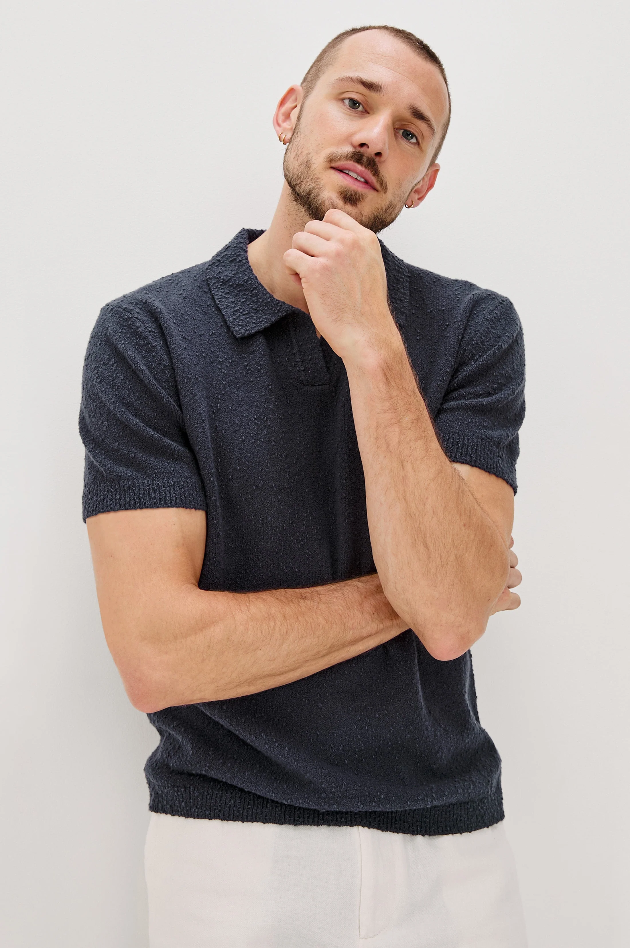 HEATH POLO SHIRT - MIDNIGHT BLUE