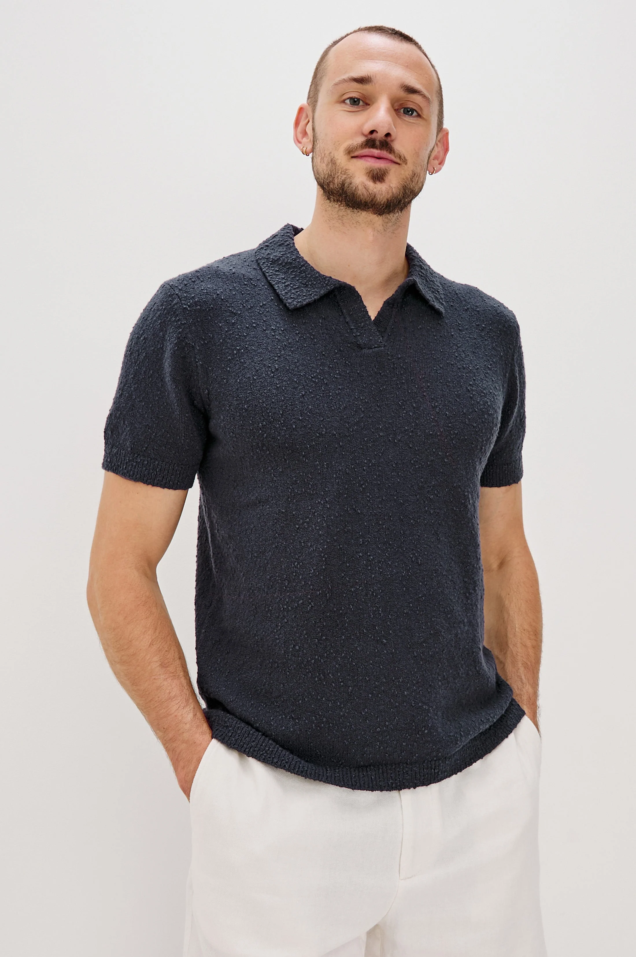 HEATH POLO SHIRT - MIDNIGHT BLUE - Image 2