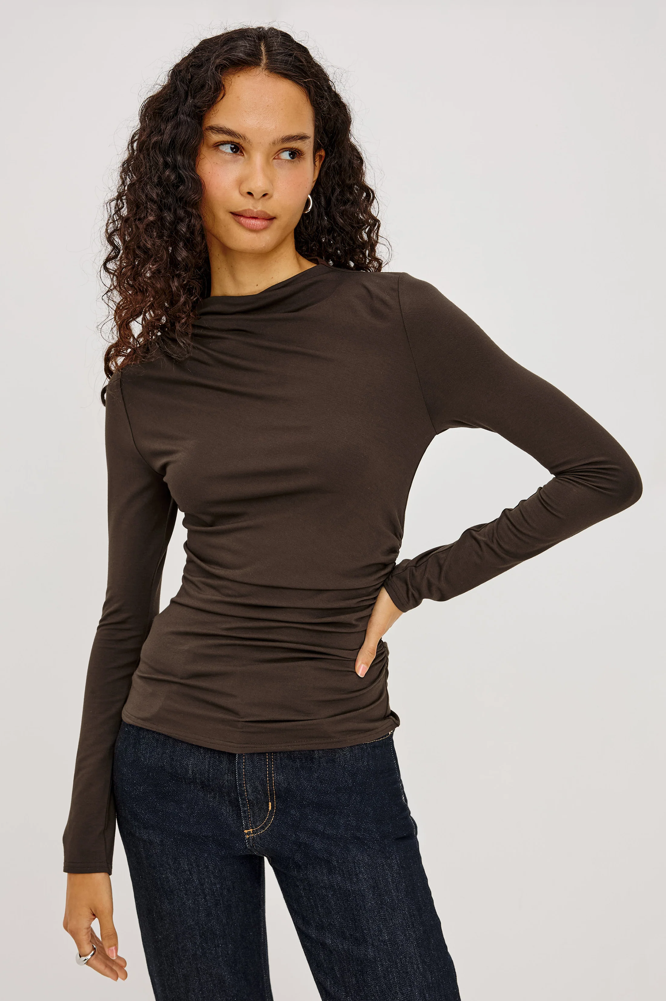 JOELLE TOP - ESPRESSO - Image 4