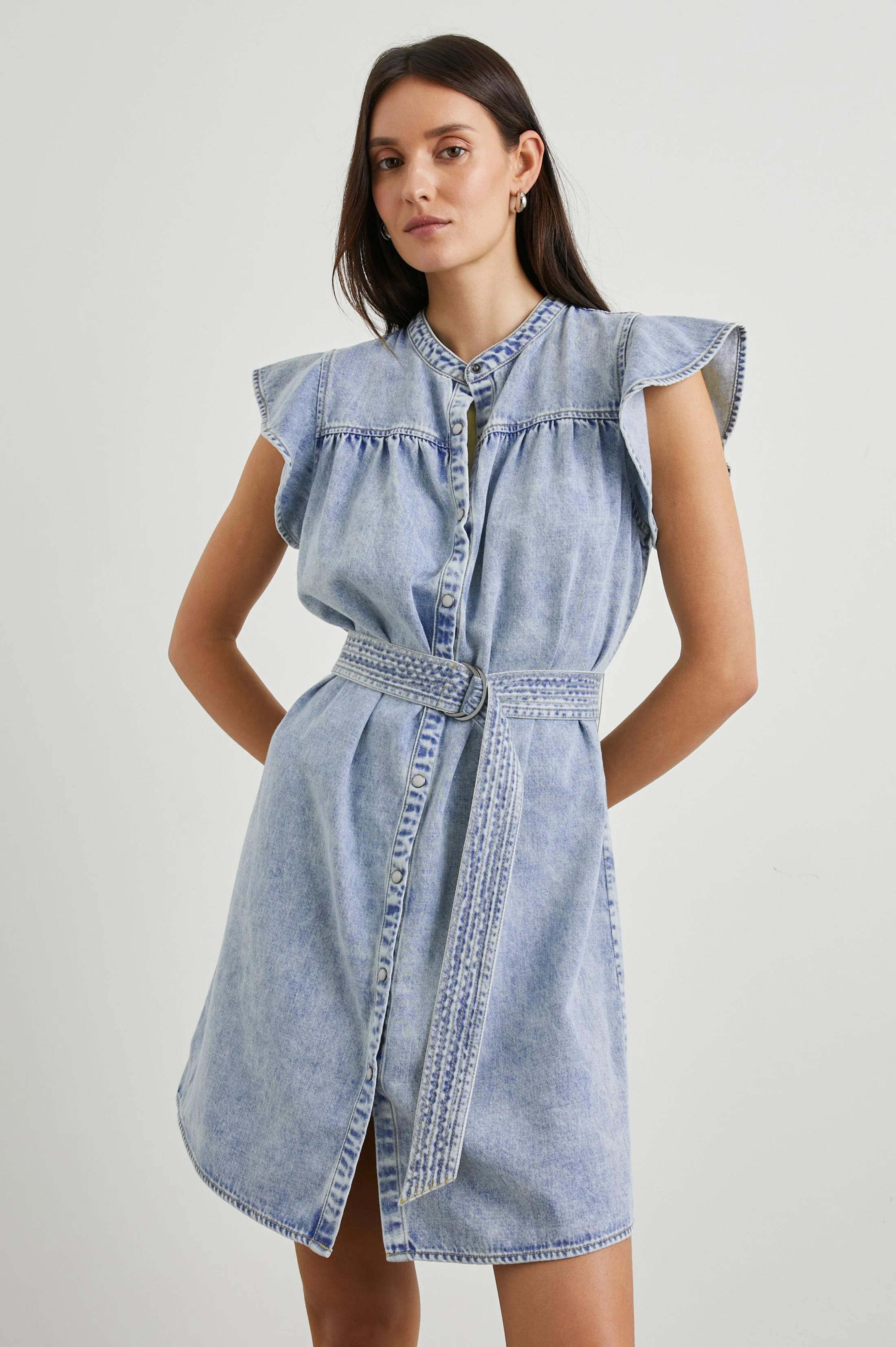 LETTA DRESS - FADED INDIGO