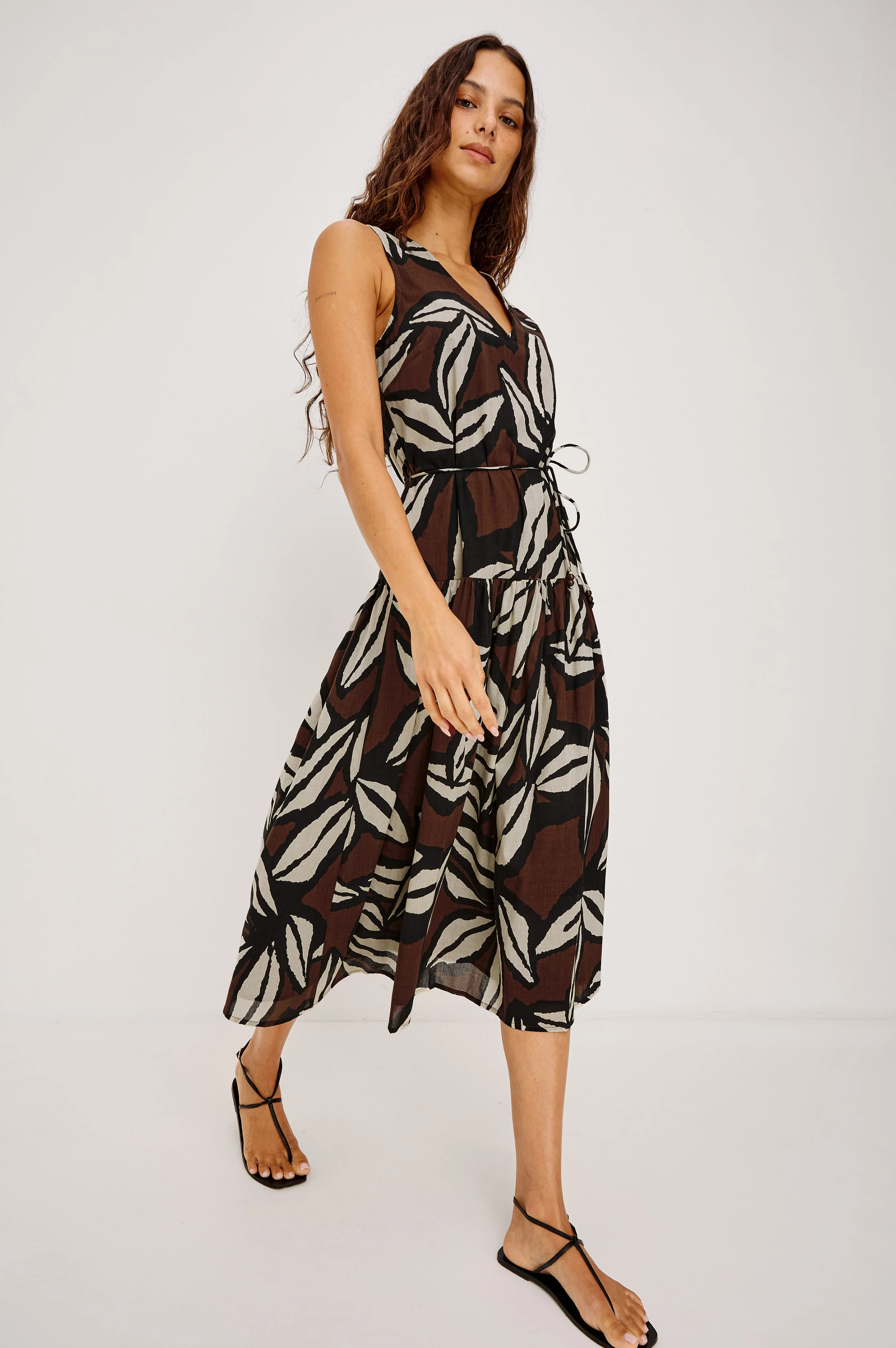 MAEVE DRESS - COCOA FLORAL