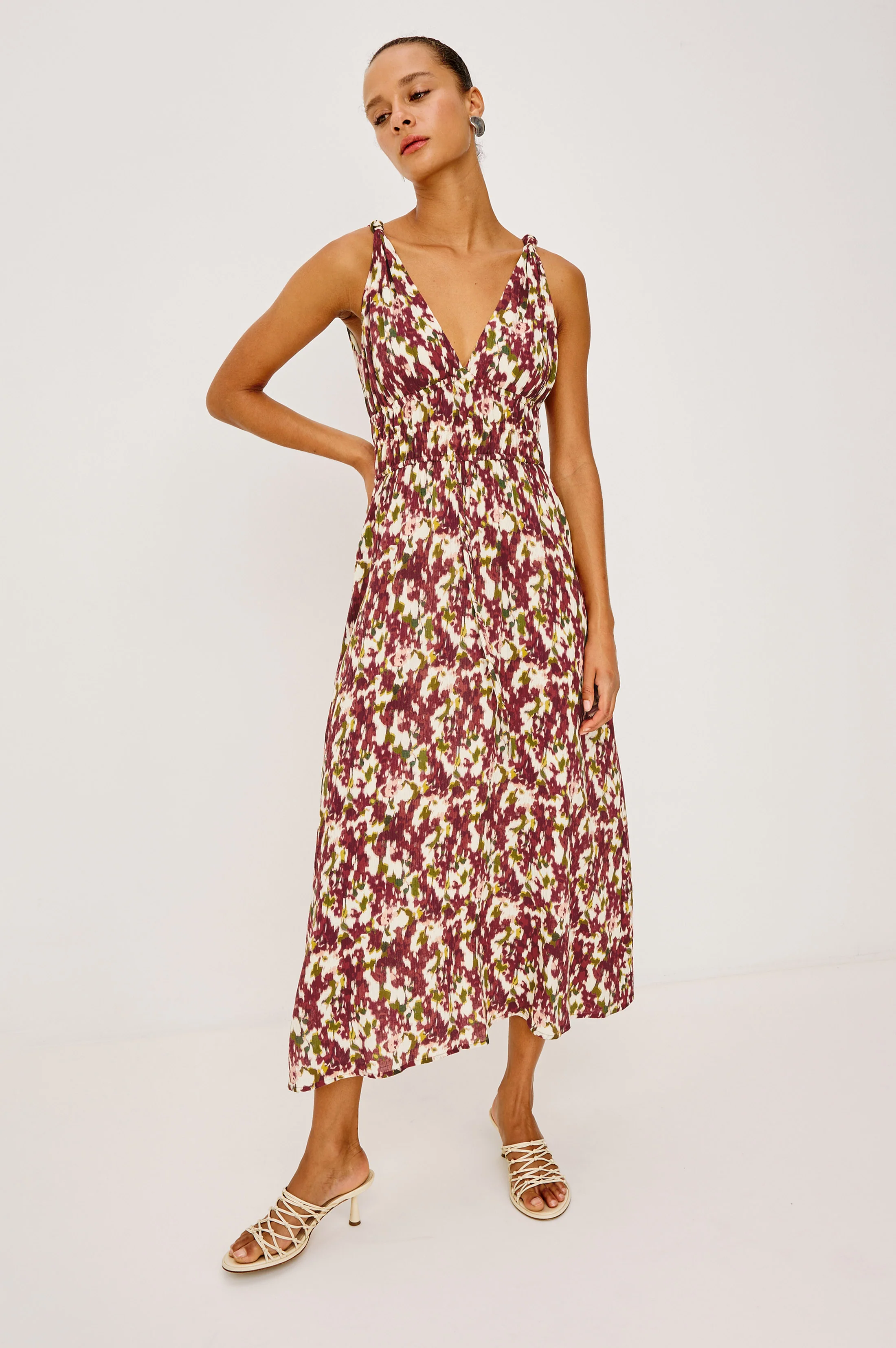 MARCIANA DRESS - CARDINAL FLORAL