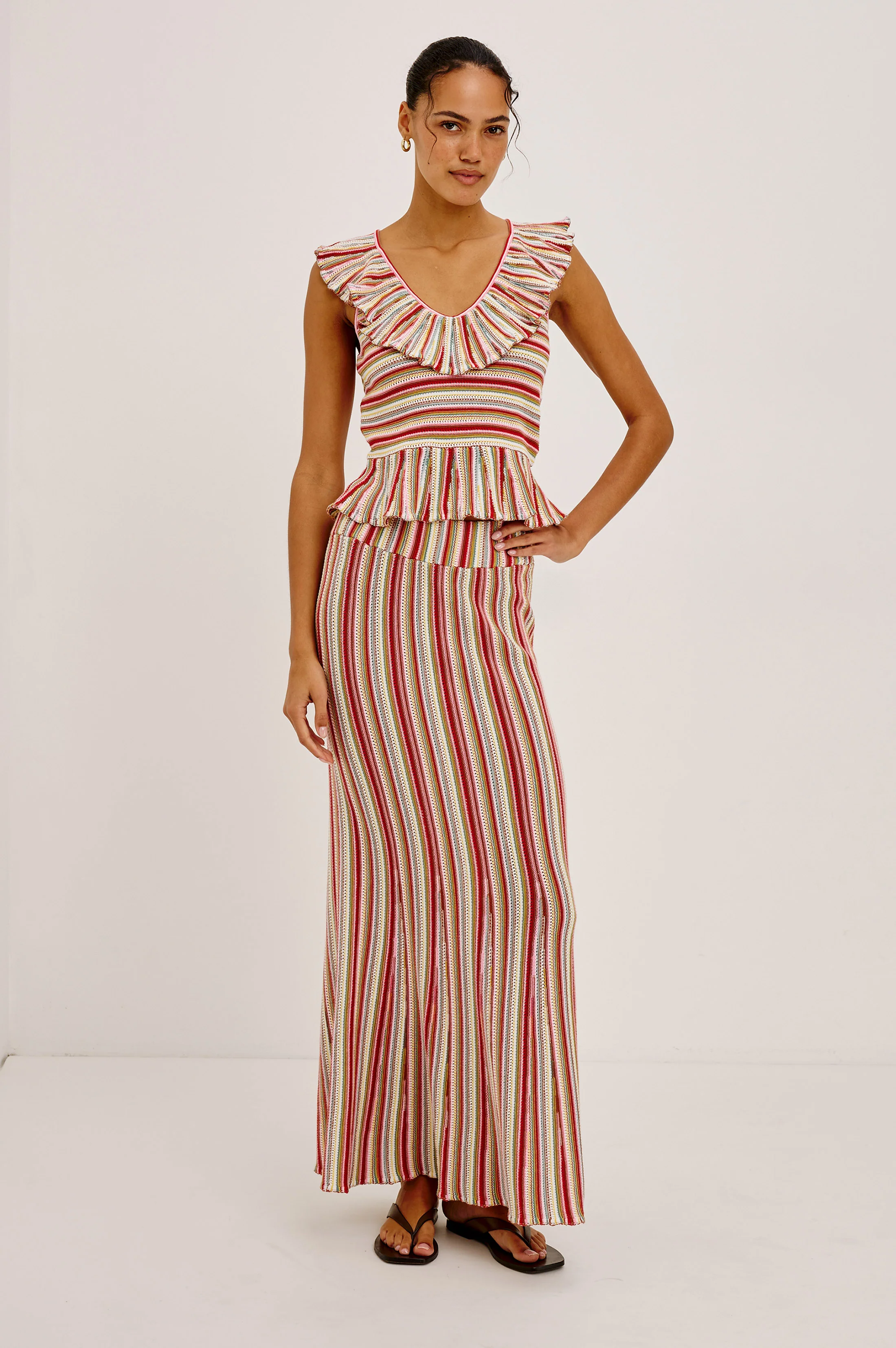 NARI SKIRT - HAVANA STRIPE - Image 3