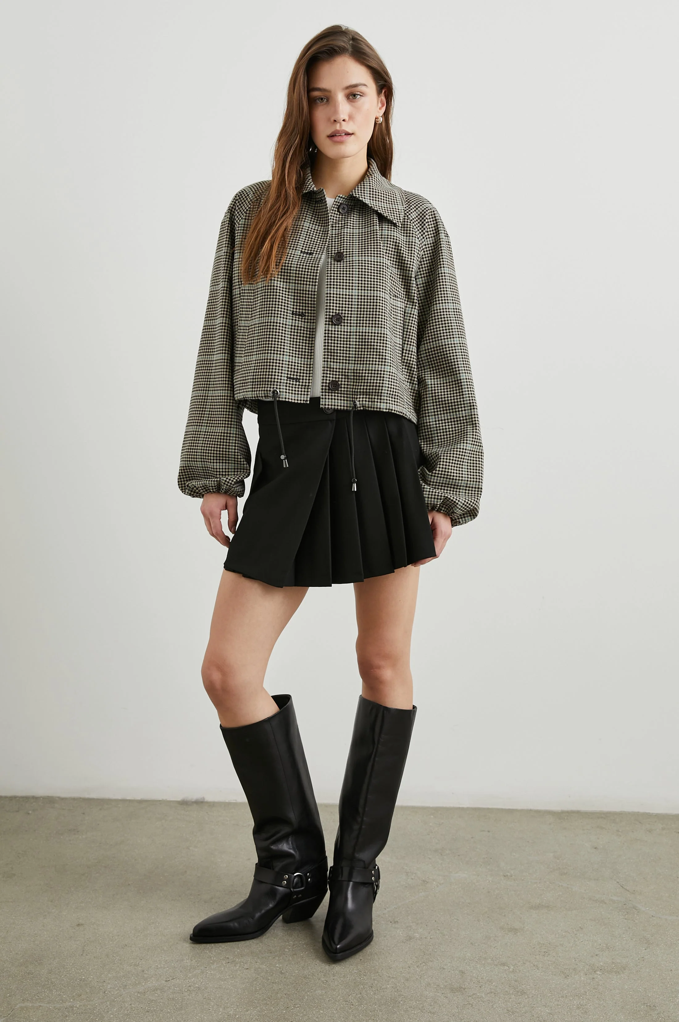 NORTH JACKET - TEAL MULTI CHECK - Image 7