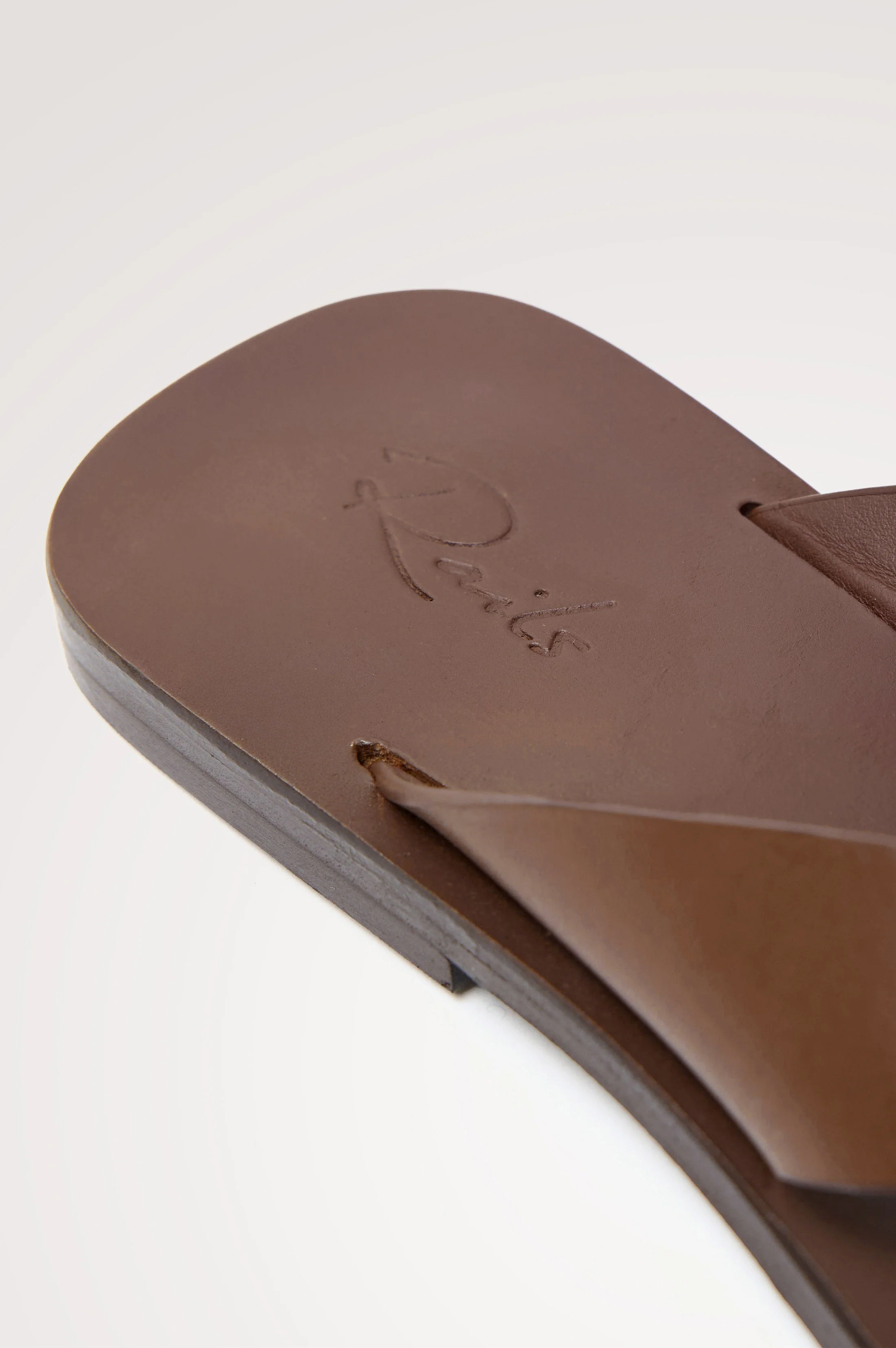 PORTO SANDAL - DARK BROWN LEATHER - Image 2