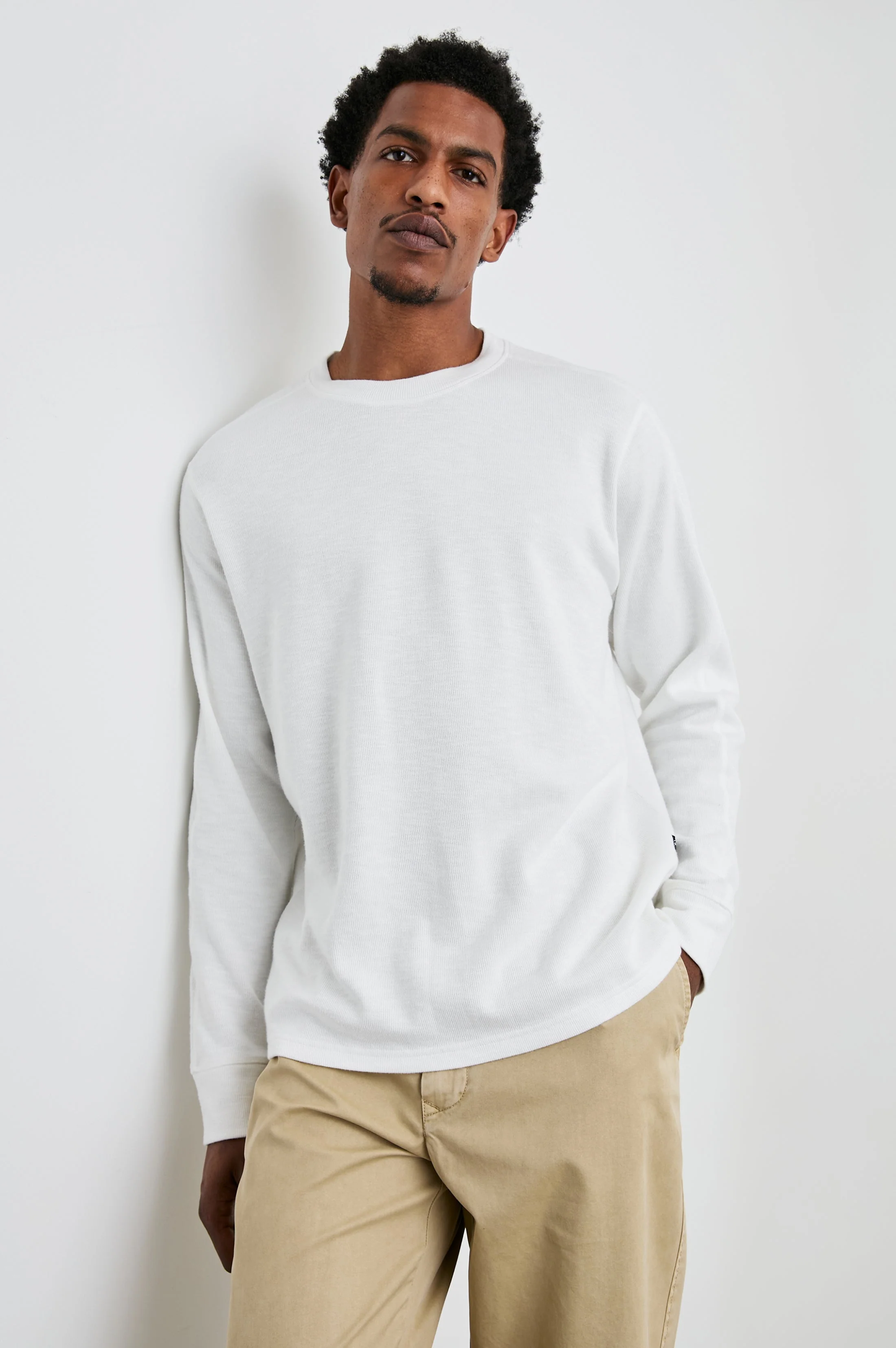 RHEESE LONG SLEEVE TEE - WHITECAP - Image 4