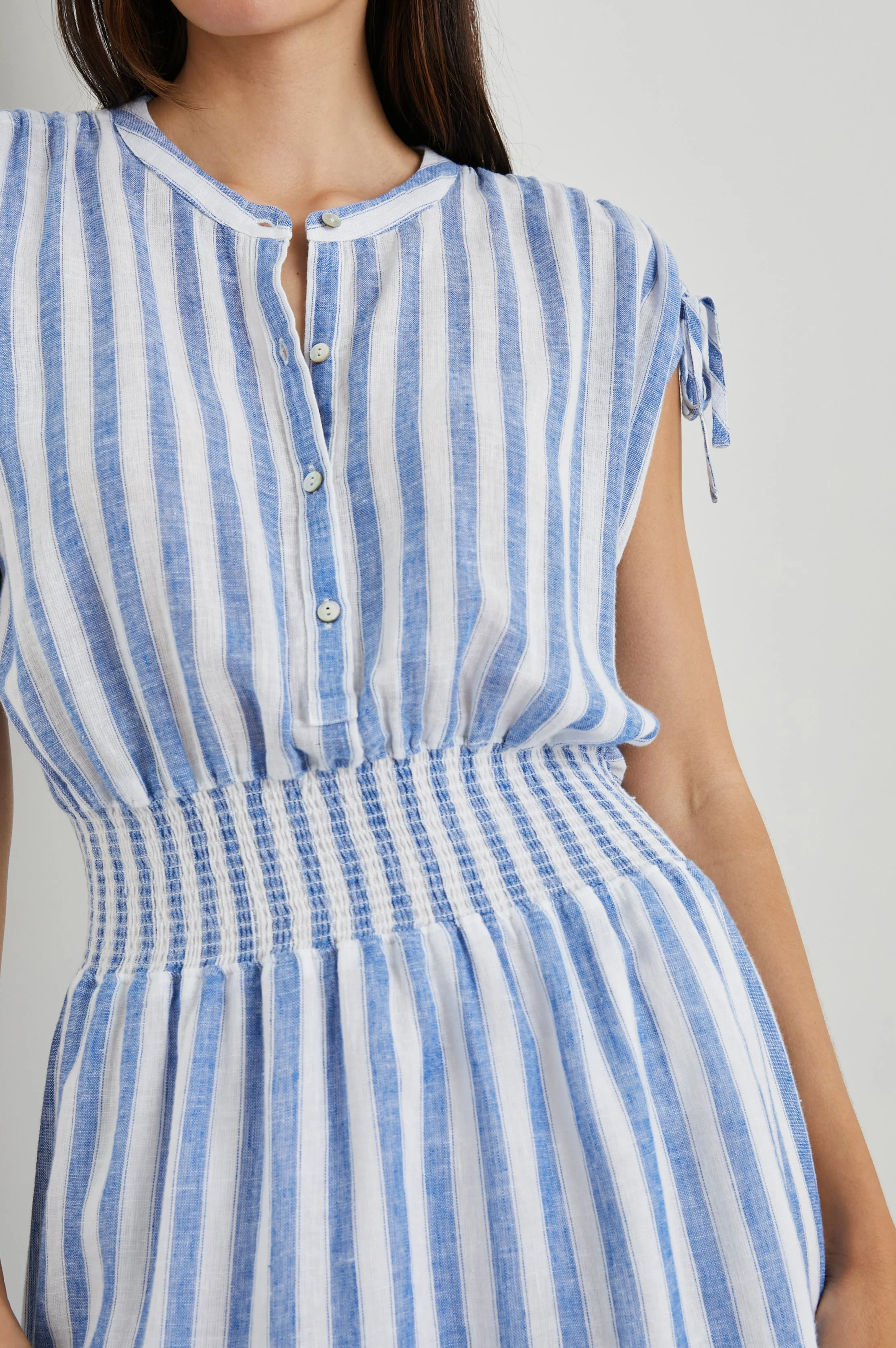 SAMINA DRESS - CASABLANCA STRIPE - Image 2