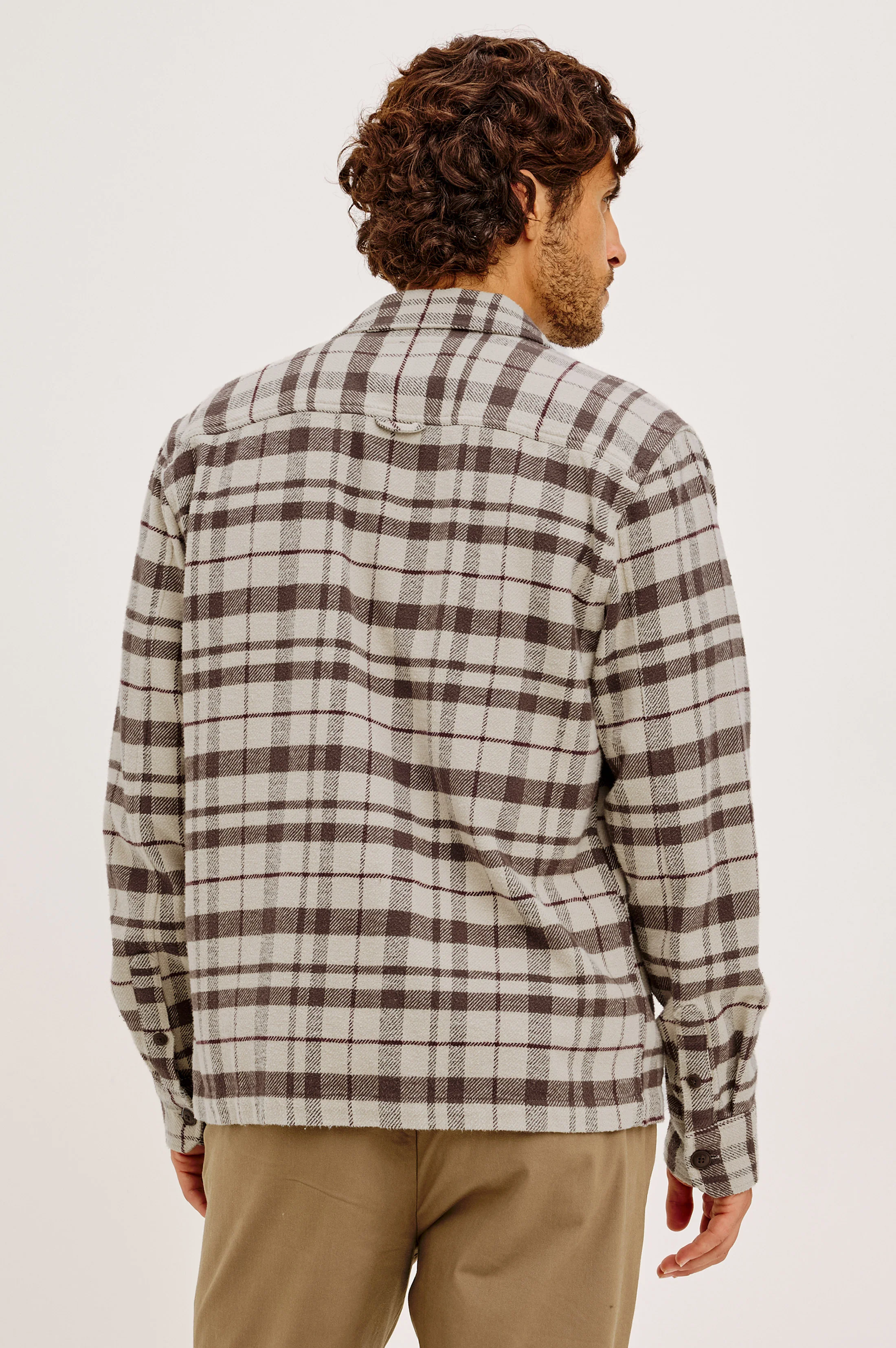 STELLAN OVERSHIRT - OAT CAROB MAHOGANY - Image 5