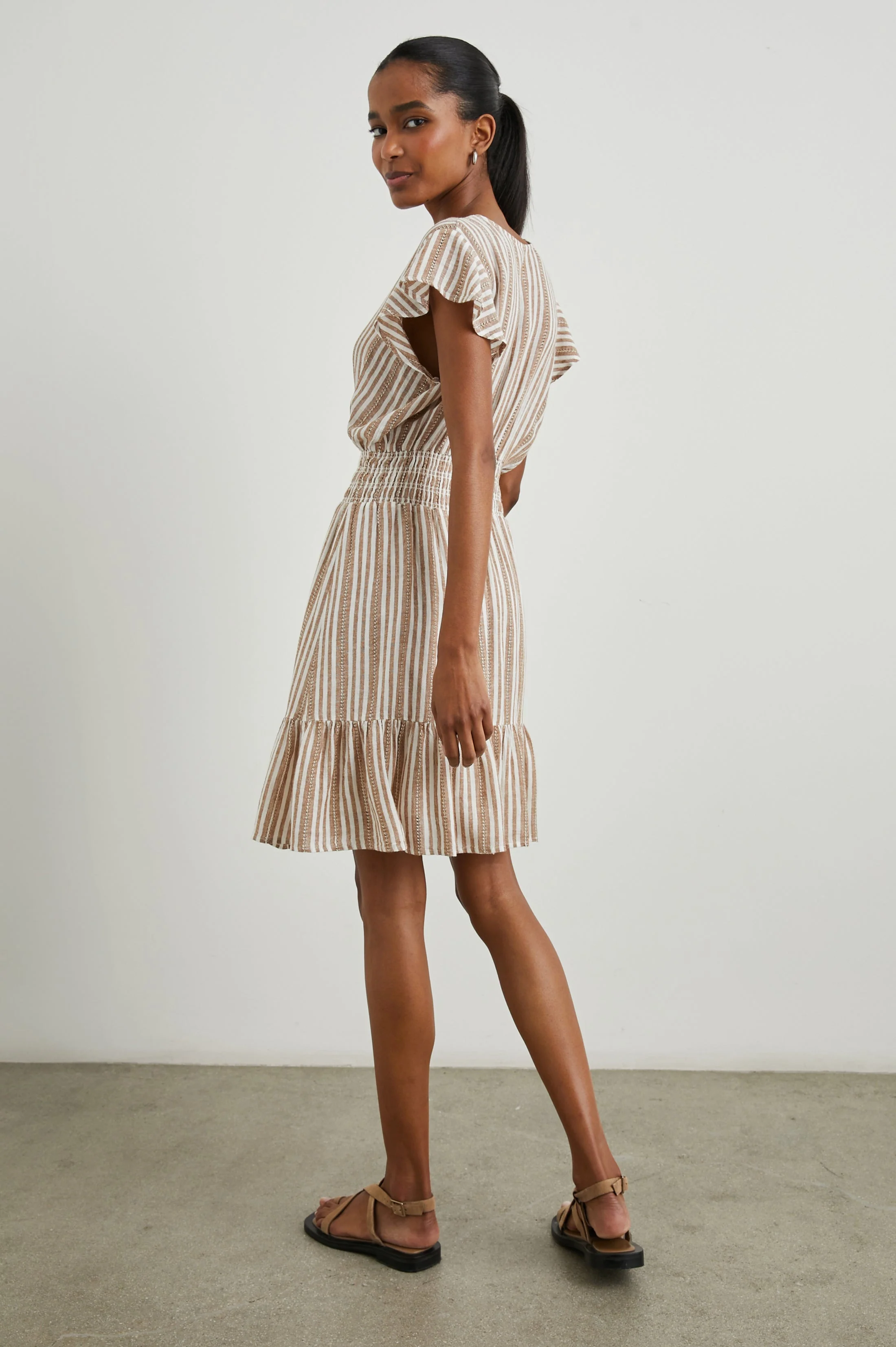 TARA DRESS - PALO SANTO STRIPE - Image 5