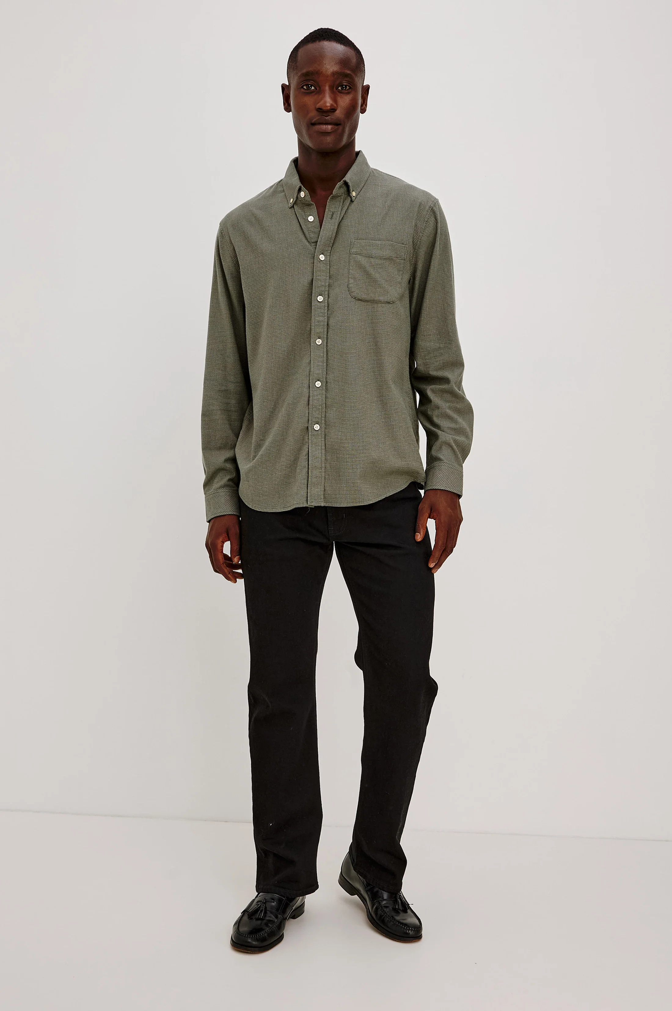 VANCE SHIRT - FOREST HEATHER GRID - Image 3