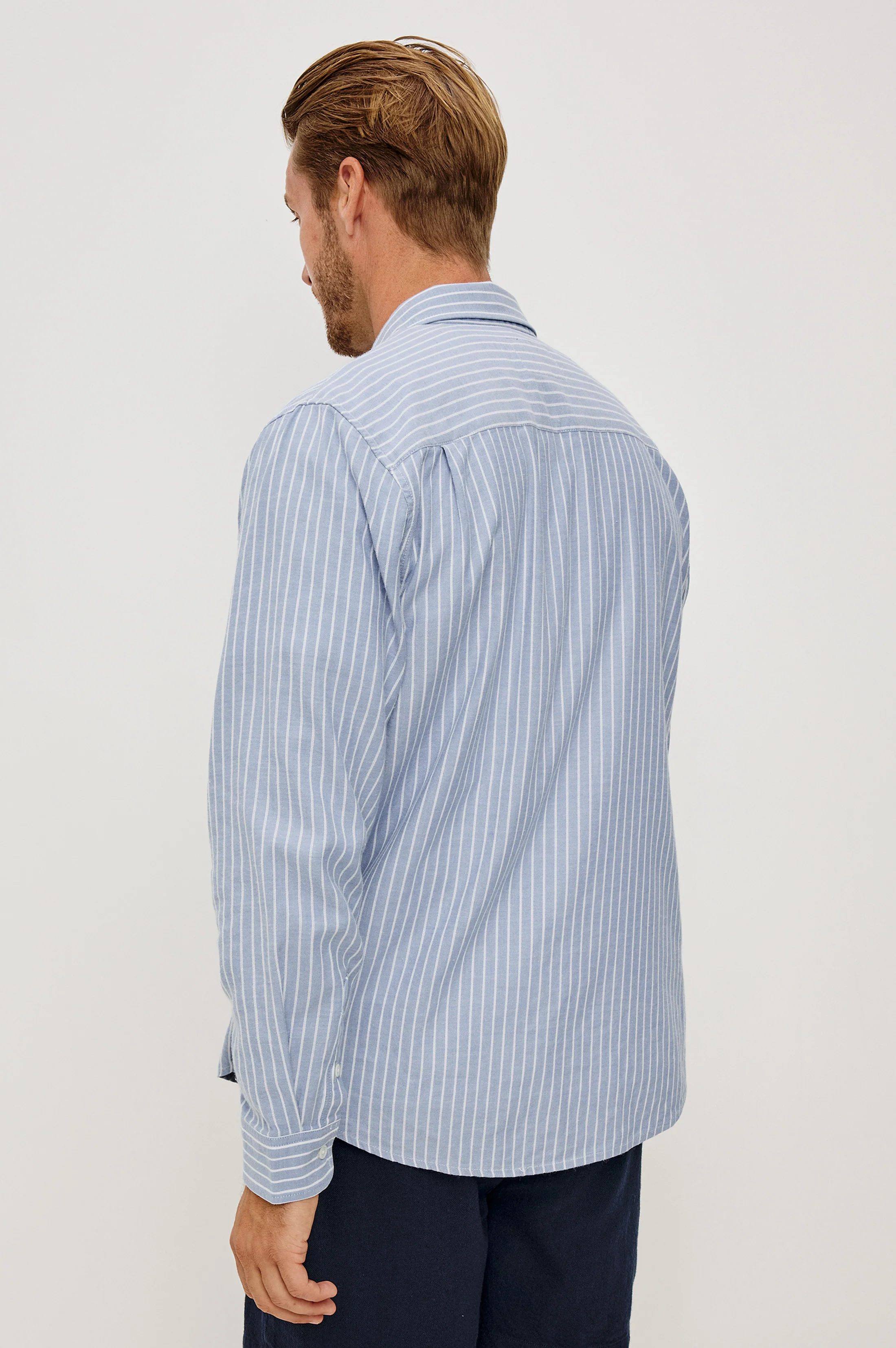 VANCE SHIRT - OXFORD WHITE STRIPE - Image 5
