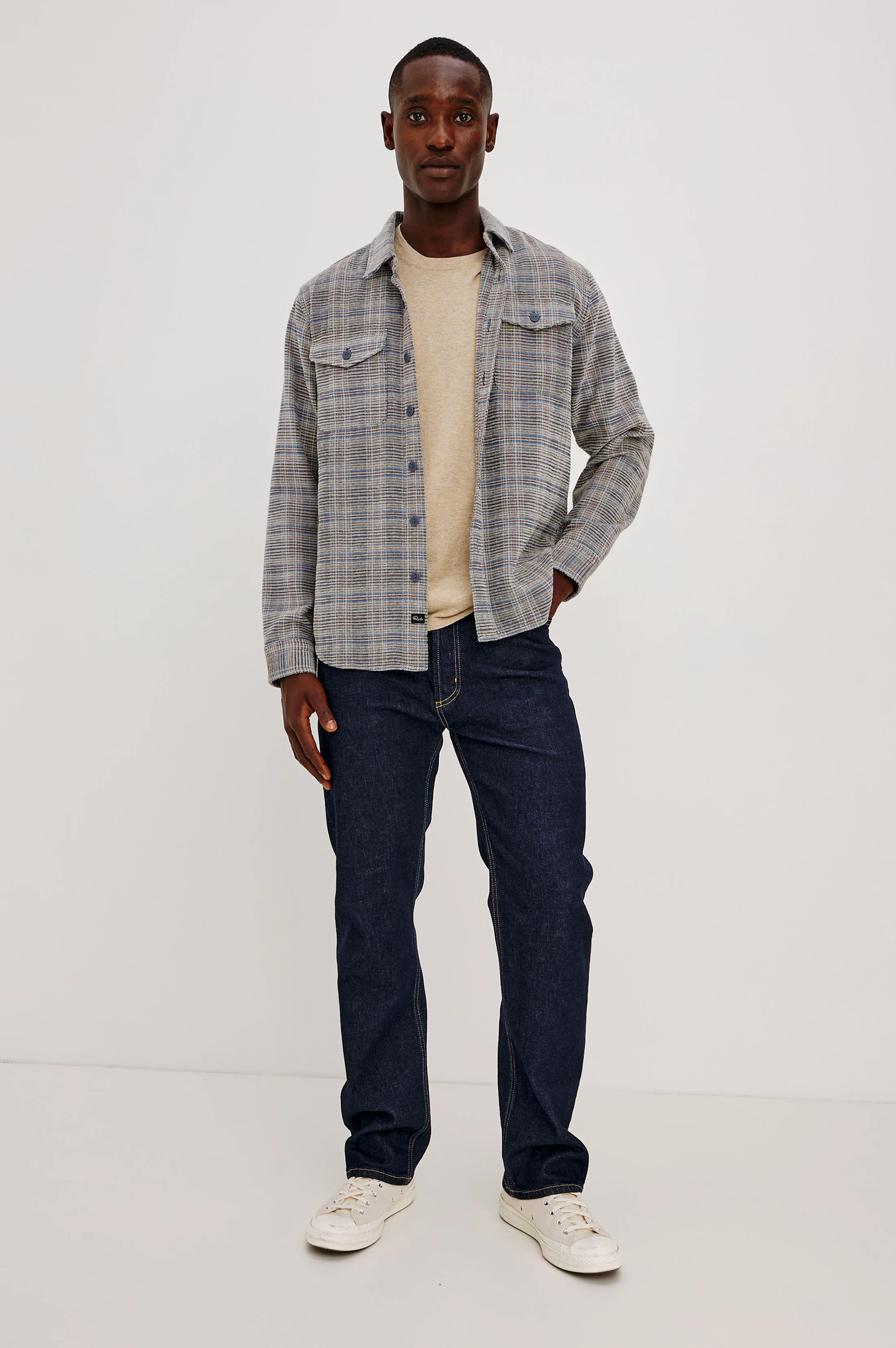 WARREN OVERSHIRT - OAT MERIDIAN CHENILLE - Image 3