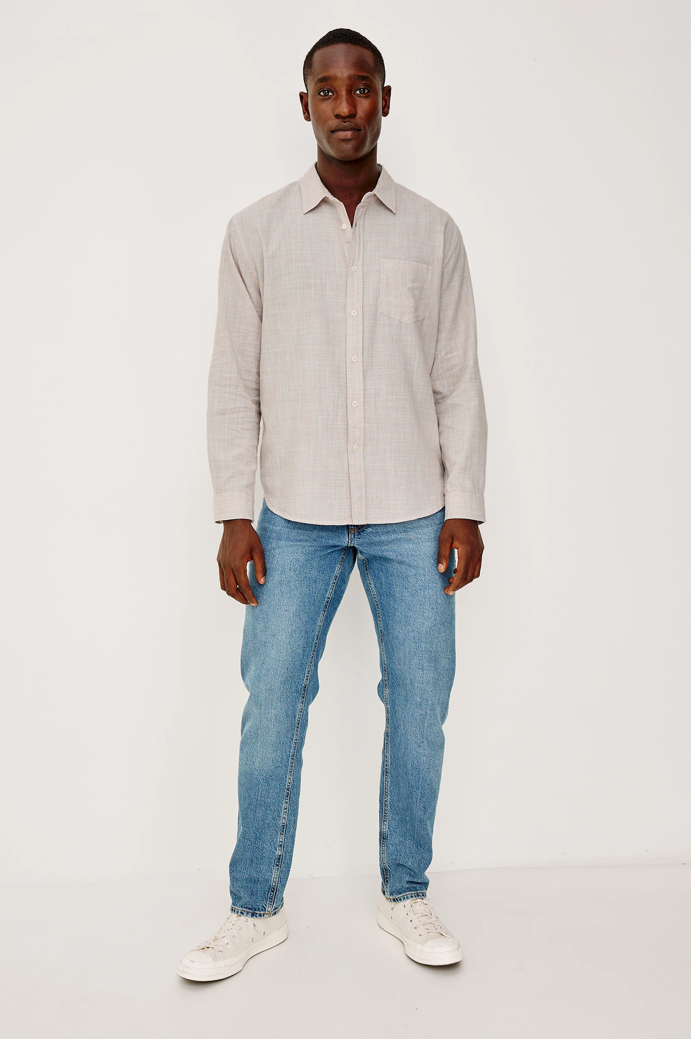 WYATT SHIRT - TAHINI ETCH - Image 3