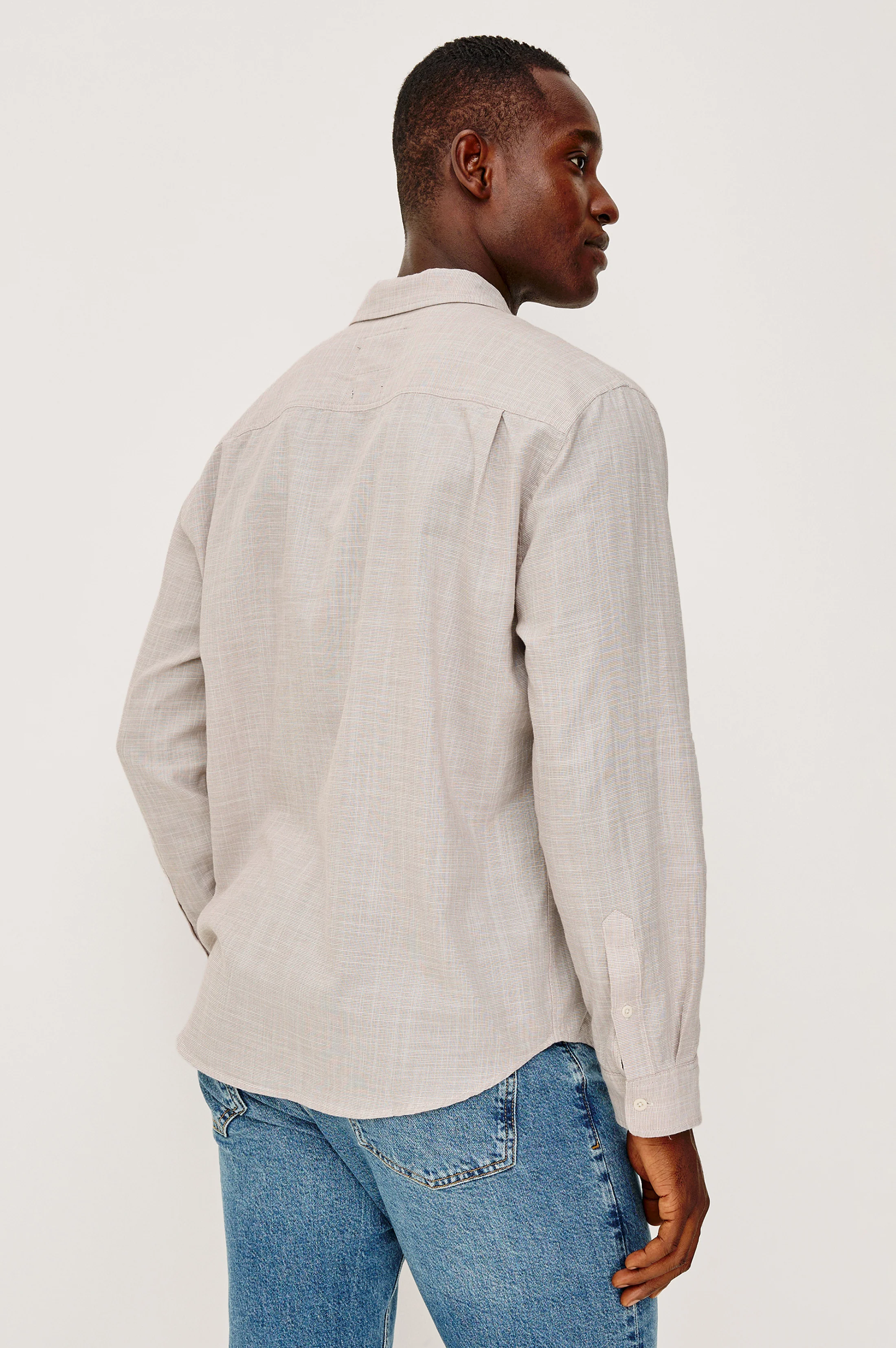 WYATT SHIRT - TAHINI ETCH - Image 4